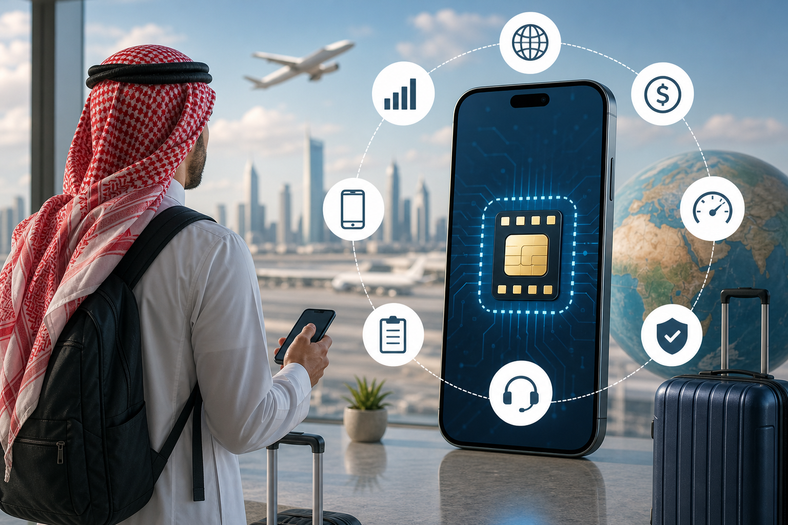 هل eSIM للسفر تستحق؟ 7 أشياء افحصها قبل شراء الباقة