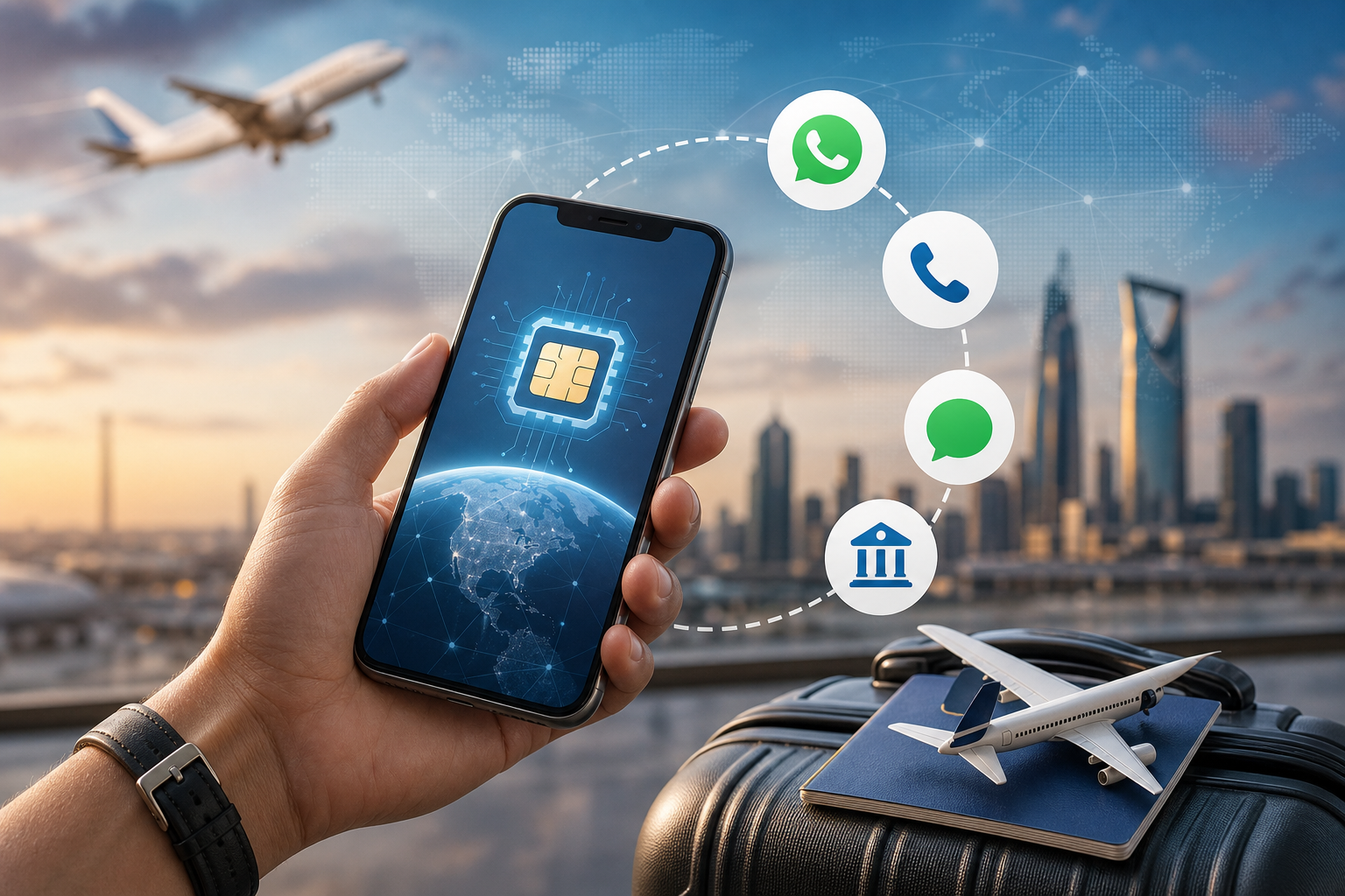 شريحة eSIM للسفر: هل تكفي للواتساب والمكالمات ورسائل البنك أم تحتاج خطك الأساسي؟