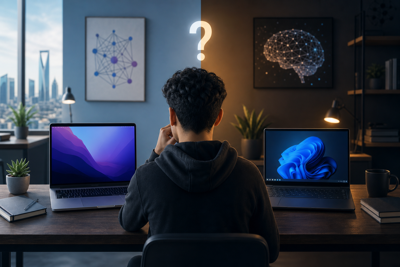 Mac أم Windows لطلاب البرمجة والذكاء الاصطناعي؟ اختر جهازك قبل أن تندم بعد أول فصل