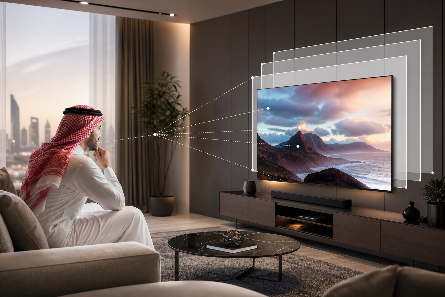 أي مقاس تلفزيون يناسب غرفتك؟ احسبه بالمسافة والاستخدام لا بأكبر شاشة في العرض
