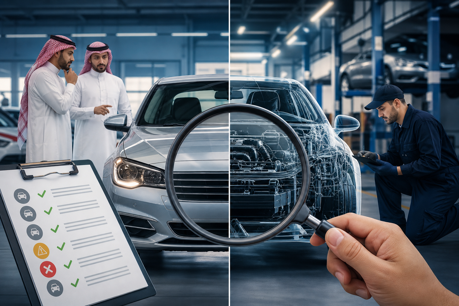 فحص السيارة المستعملة قبل الشراء: ما الذي يكشفه التقرير وما الذي لا يكشفه؟
